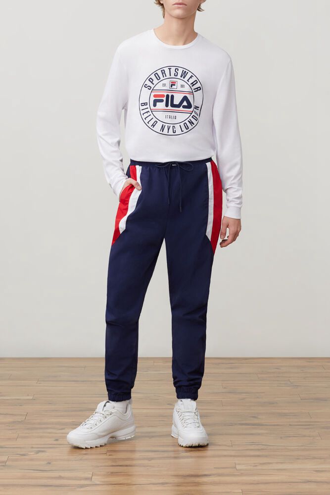 Fila Pants Mens Navy Brickston Wind - Ireland 60495-OQPR